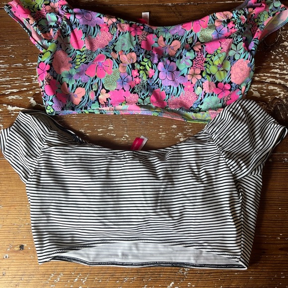 Victoria's Secret Floral and Striped Tank Tops - Picture 1 of 5
